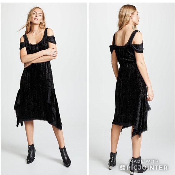Anais Jourden Crushed Velvet Layered Slip Dress - Picture 12 of 12